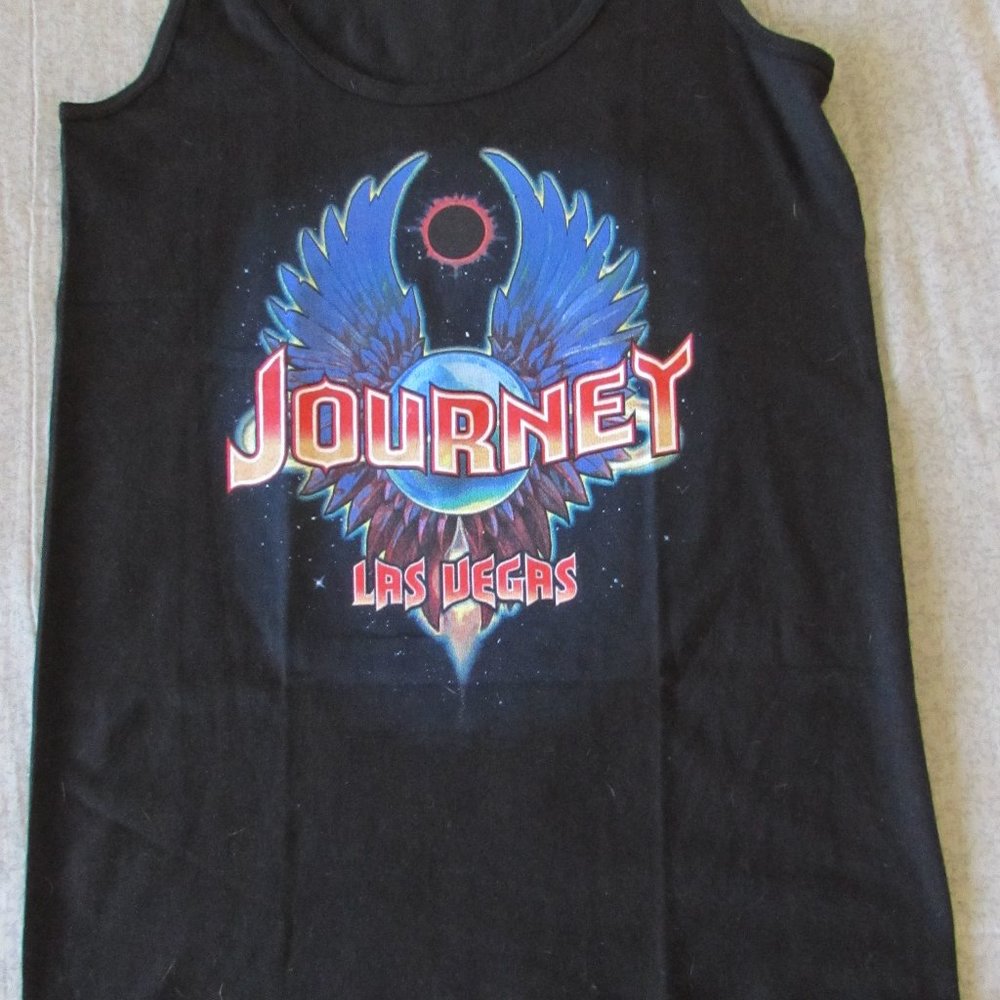 100% cotton Journey Staff Tour Muscle Shirt  Las Vegas 2020